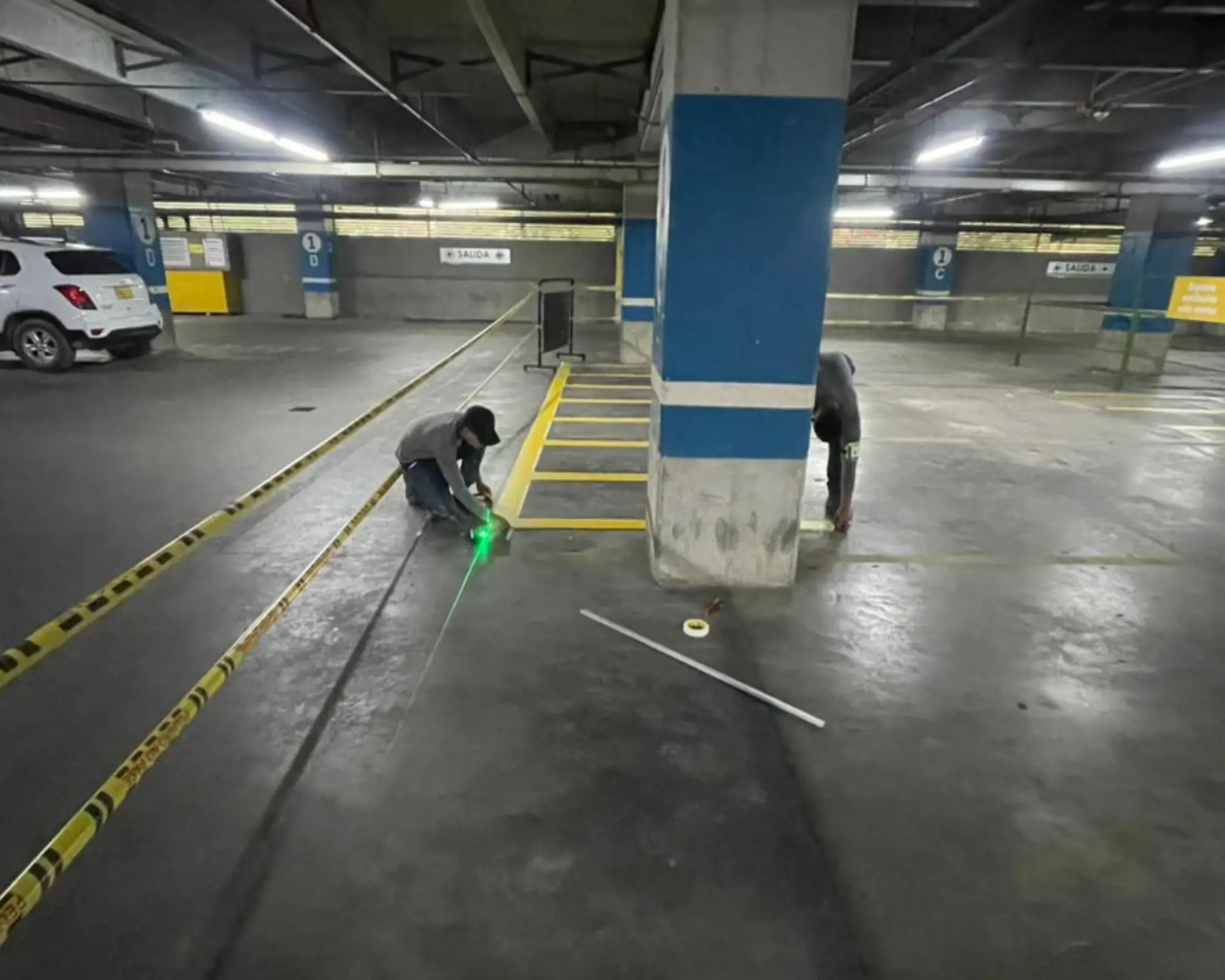 Primer registro fotográfico del proyecto ampliación de un parqueadero de motos