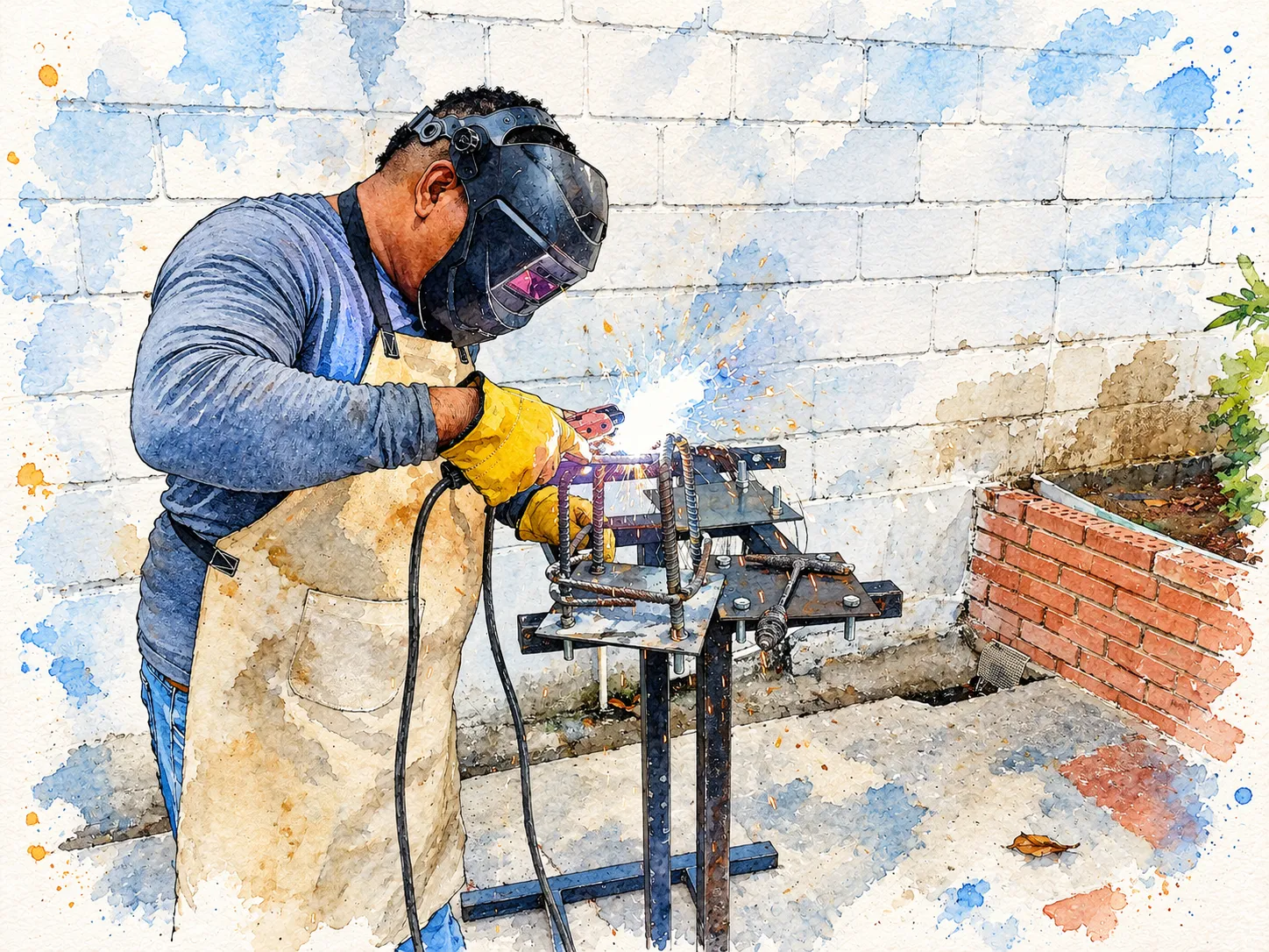 Acuarela del proyecto mantenimiento y adecuación de instalaciones educativas